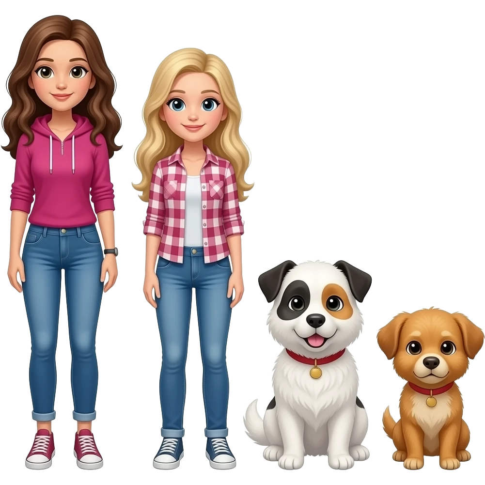 Bitsy, Ginny, Sparks and Buddy emoji