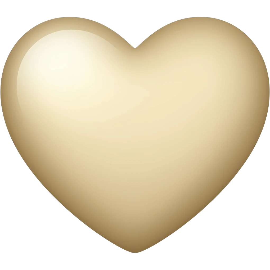 Corazón Beige emoji