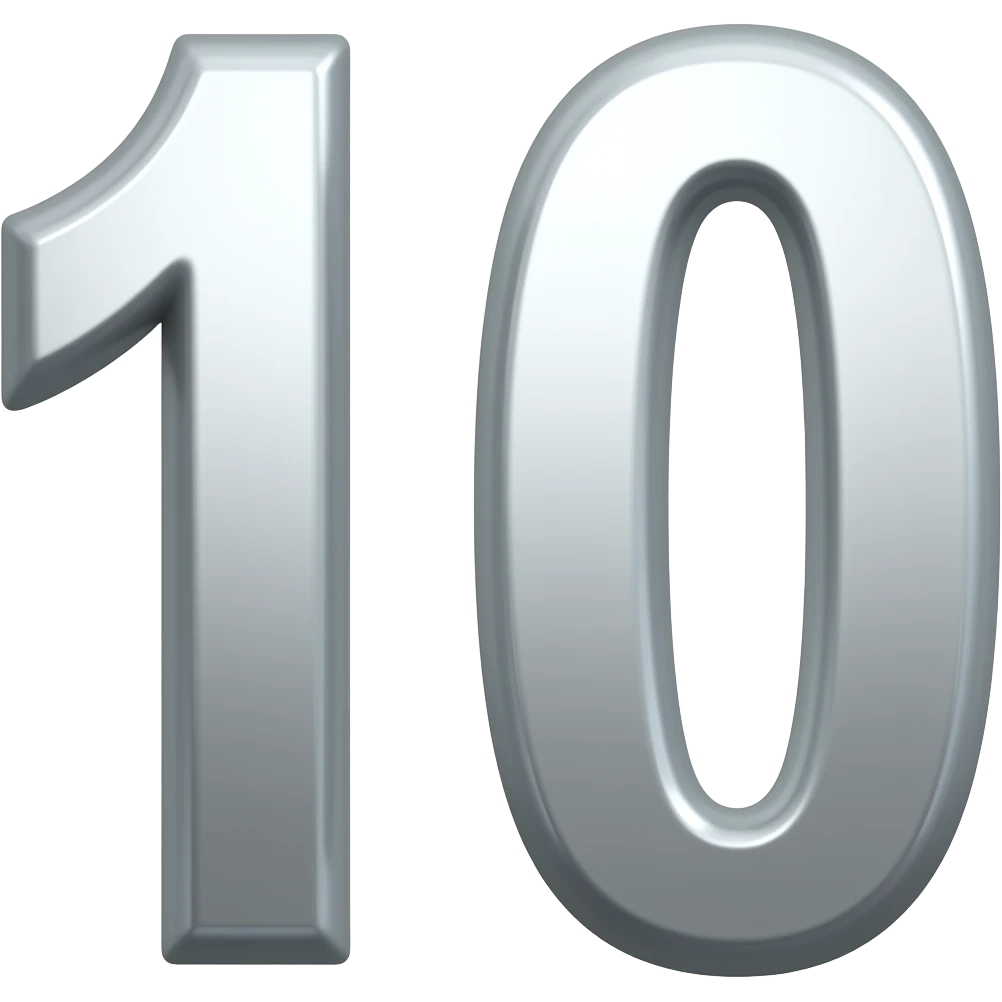 number 10 emoji