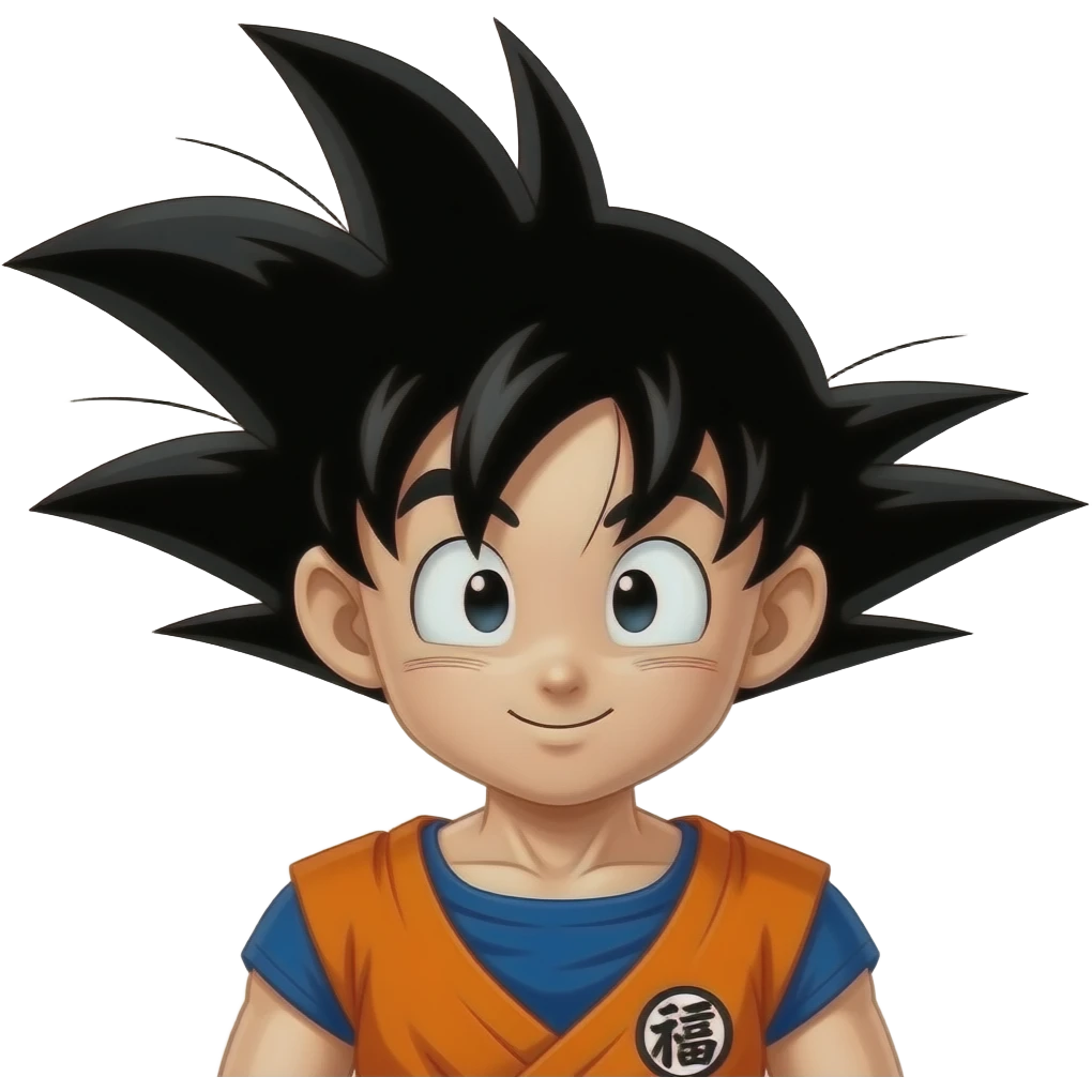 Personnage dragon ball en emoji réaliste emoji