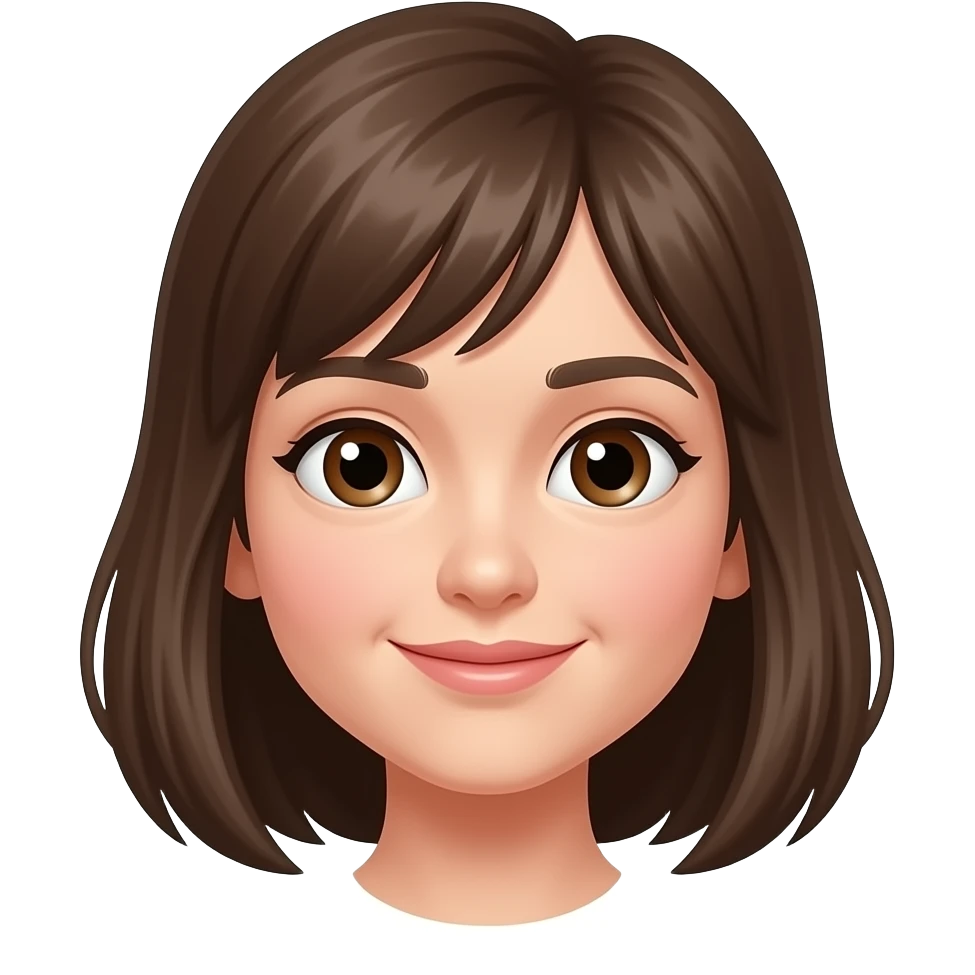 cabeza de niña emoji