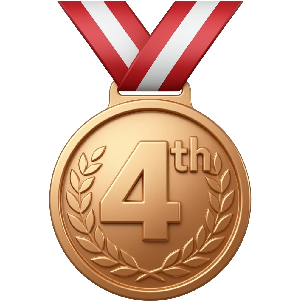 4th Place Medal Copper emoji