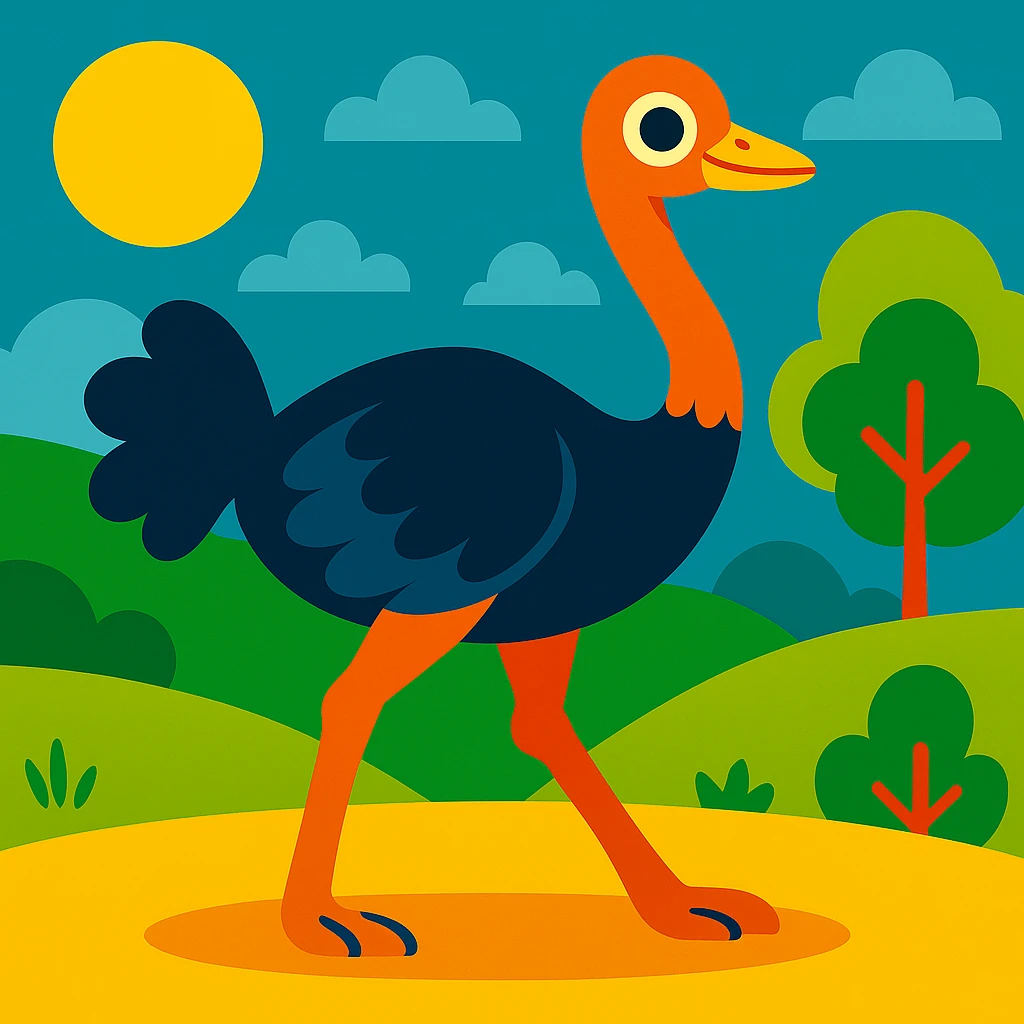 Ostrich emoji
