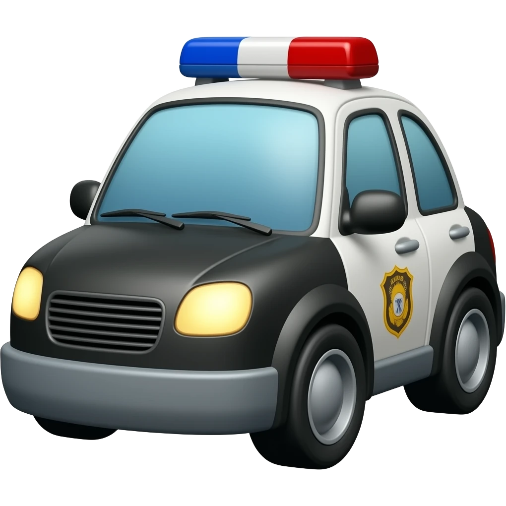 Baby police car emoji