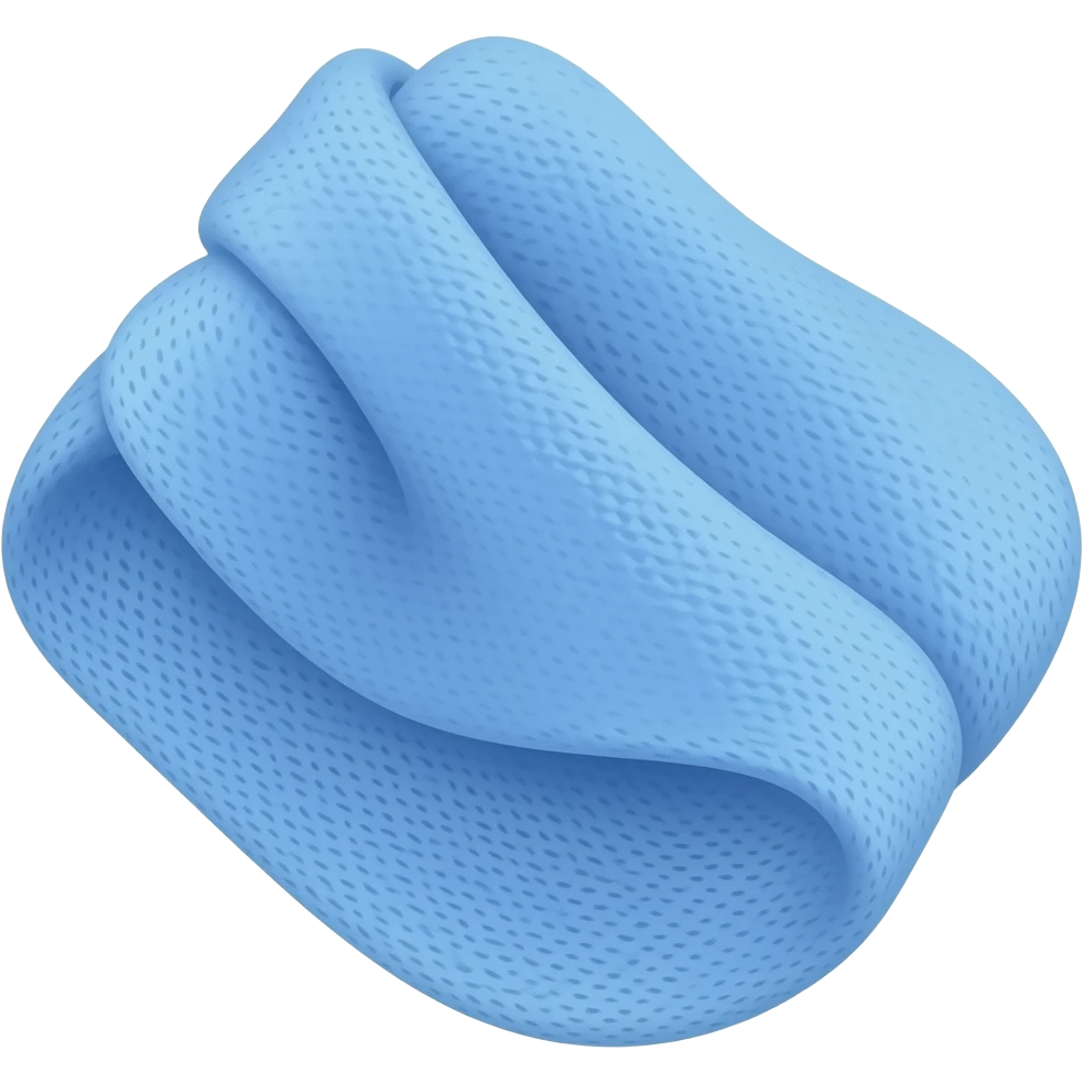 small blue cloth emoji