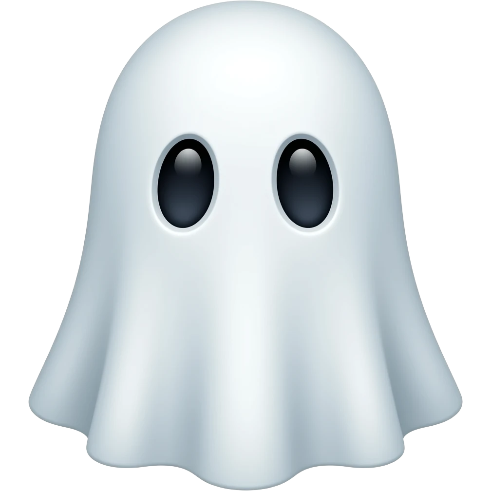 White lady ghost emoji