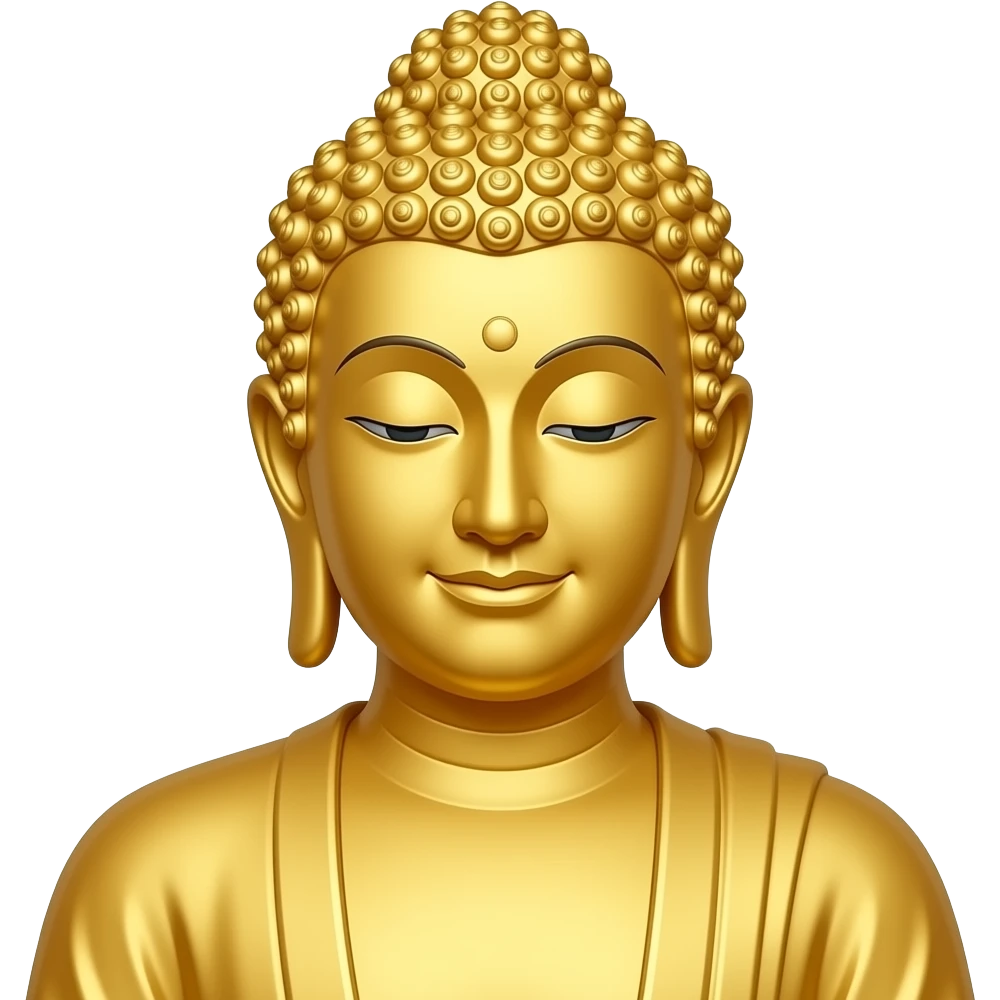 Golden buddha emoji