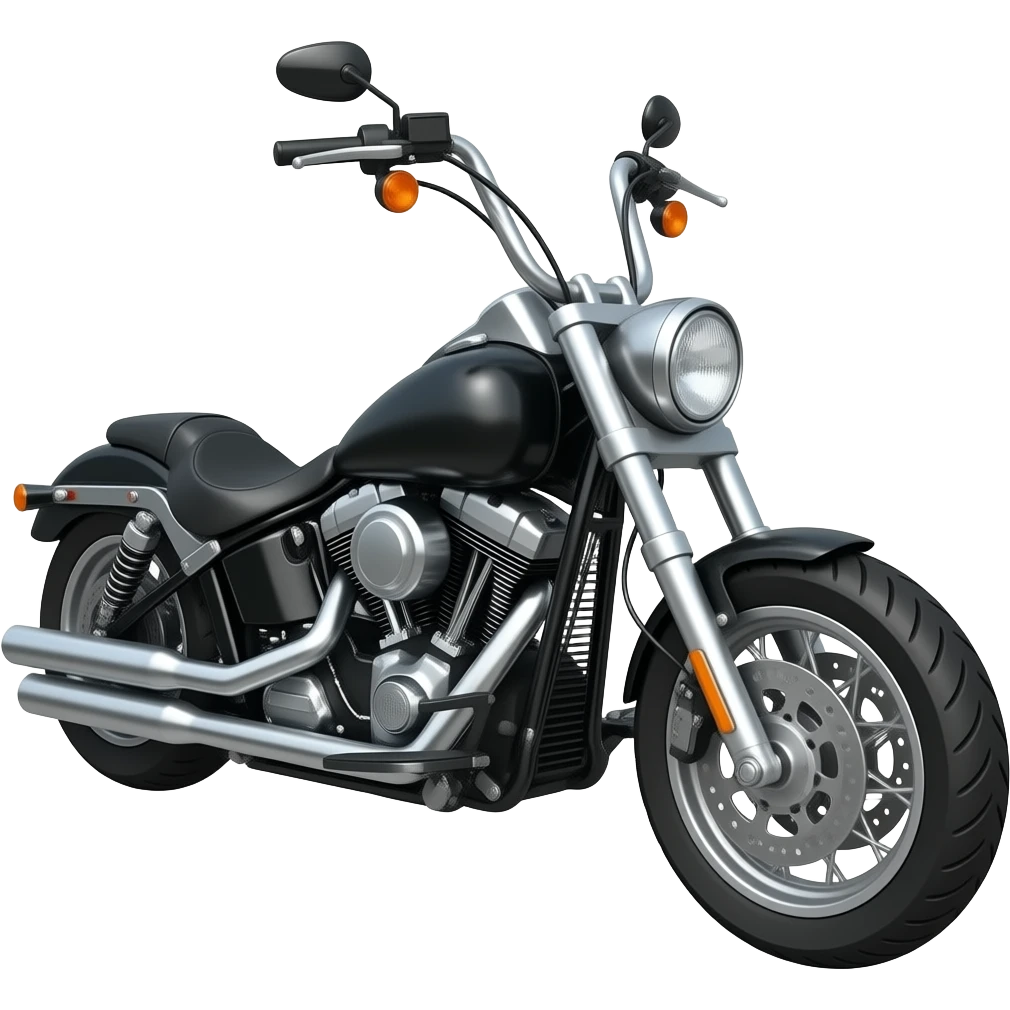 Harley bagger motorcycle emoji