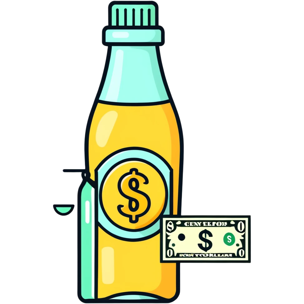 “Ezaz E2E” subtitle with champaign and dollar emoji emoji