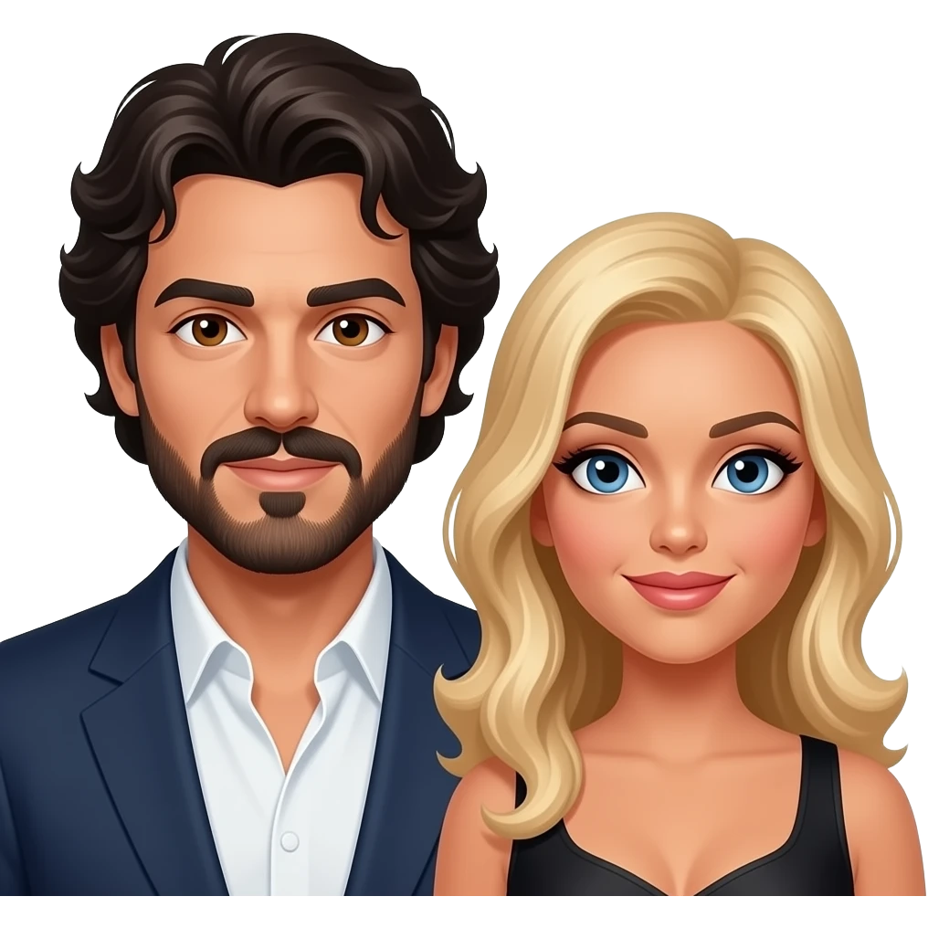 young hugh hefner  with 1 beautiful blonde with blue eyes and 1 latina brunette with brown eyes next to me 2 GIRLS NEXT TO ME and make hugh hefner look arab with a goatee and moustache and hairy features and wavy hair and handsome and brown eyes and black hair emoji