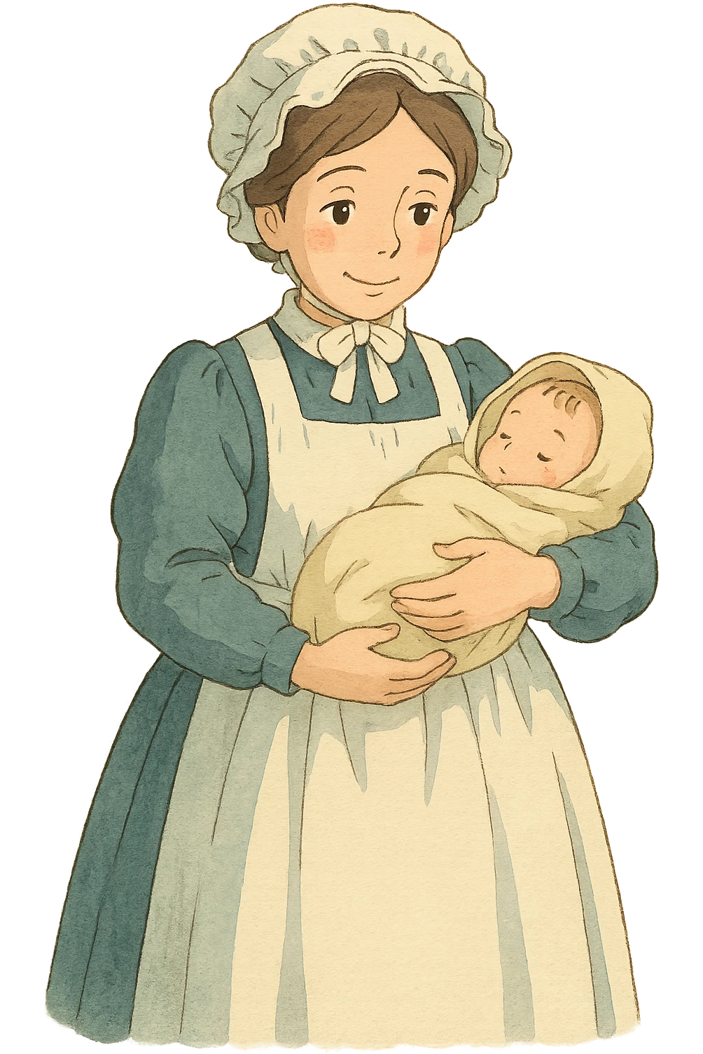 victorian midwife emoji