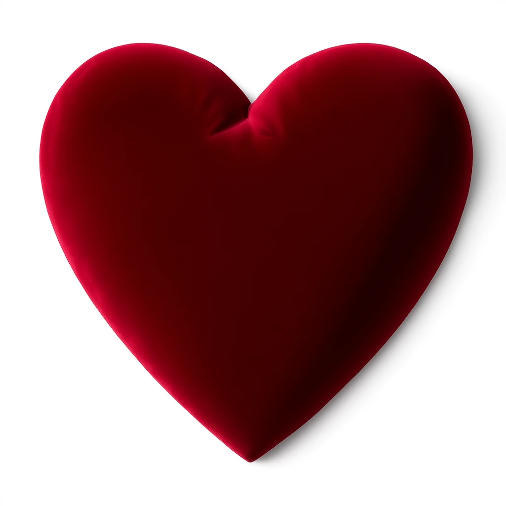 heart with a velvet matte finish emoji