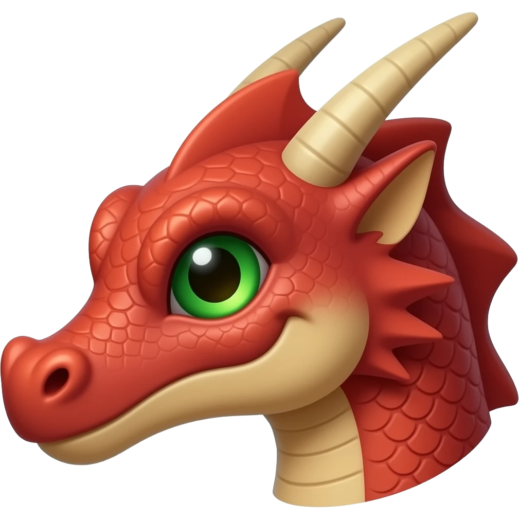 dragon head with green eye emoji emoji