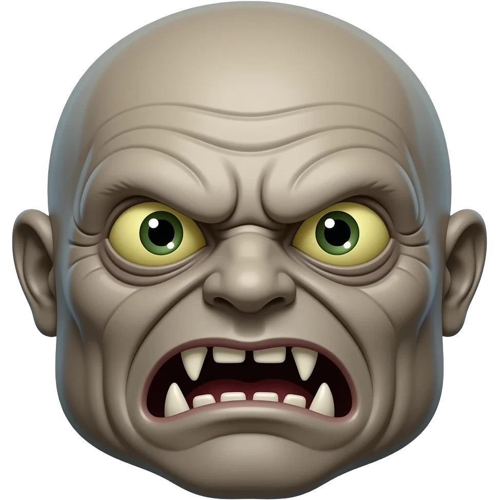 terrifying monster face emoji