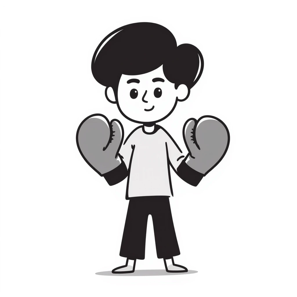 boy with boxing gloves emoji