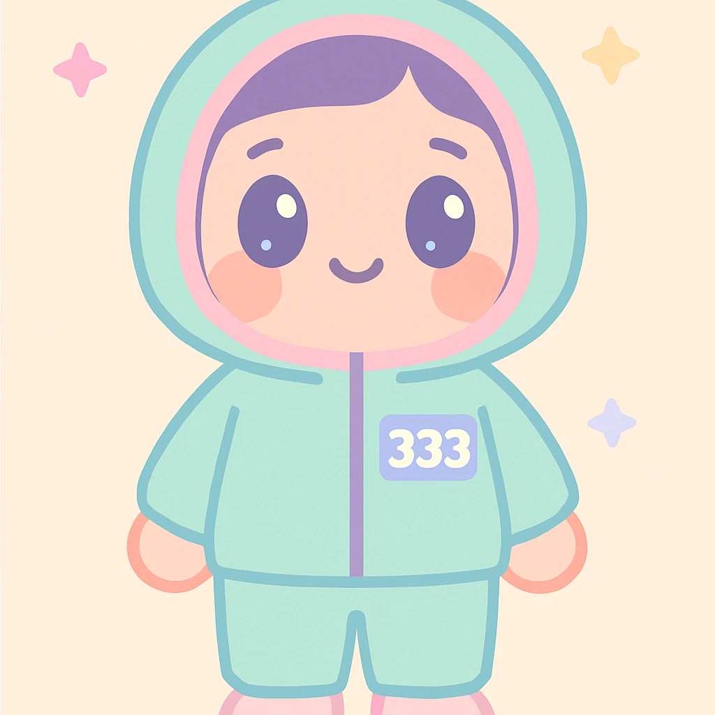 Player 333 From Squid Games full height emoji