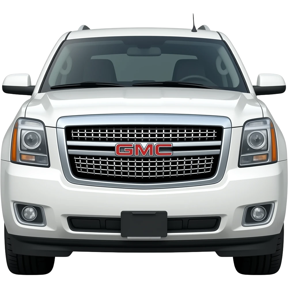 WHITE GMC YUKON 2013 emoji