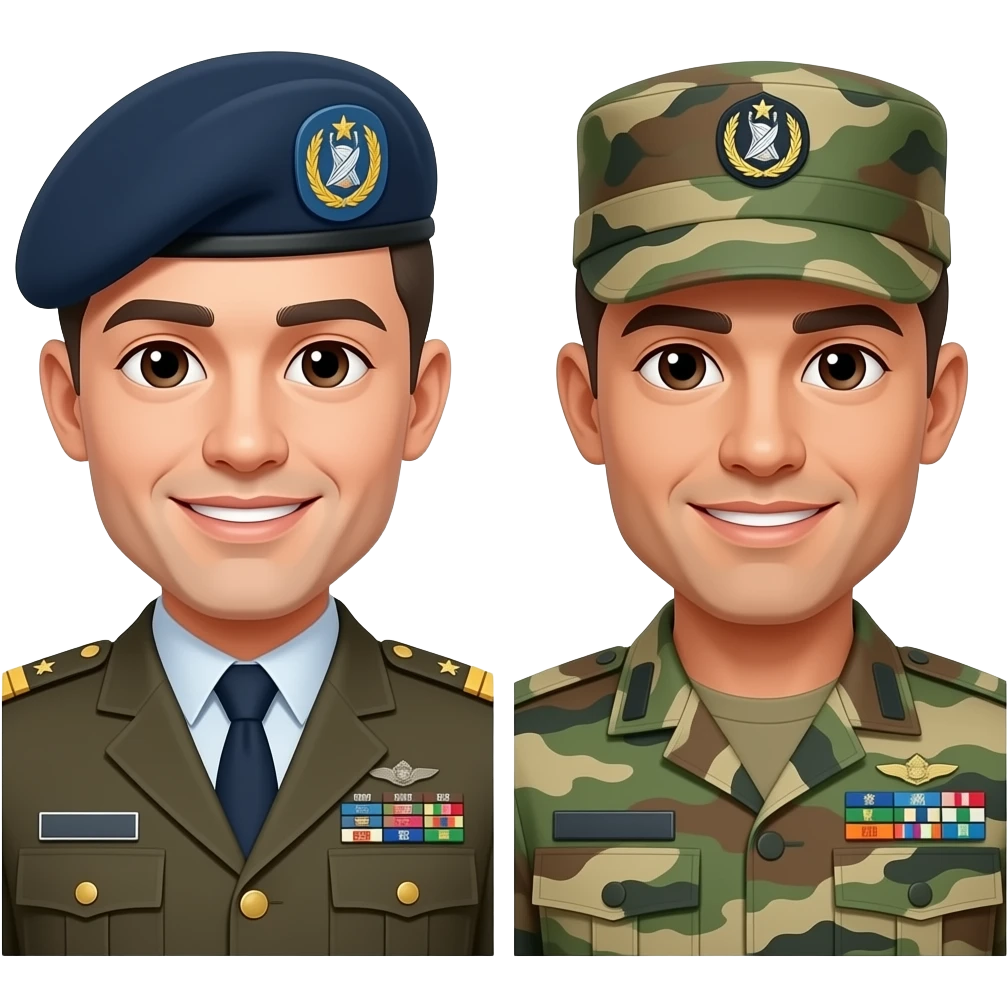 oposicion de poblacion y militares emoji