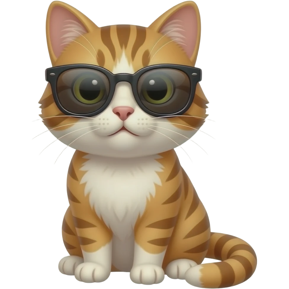 Cat wearing sunglasses emoji
