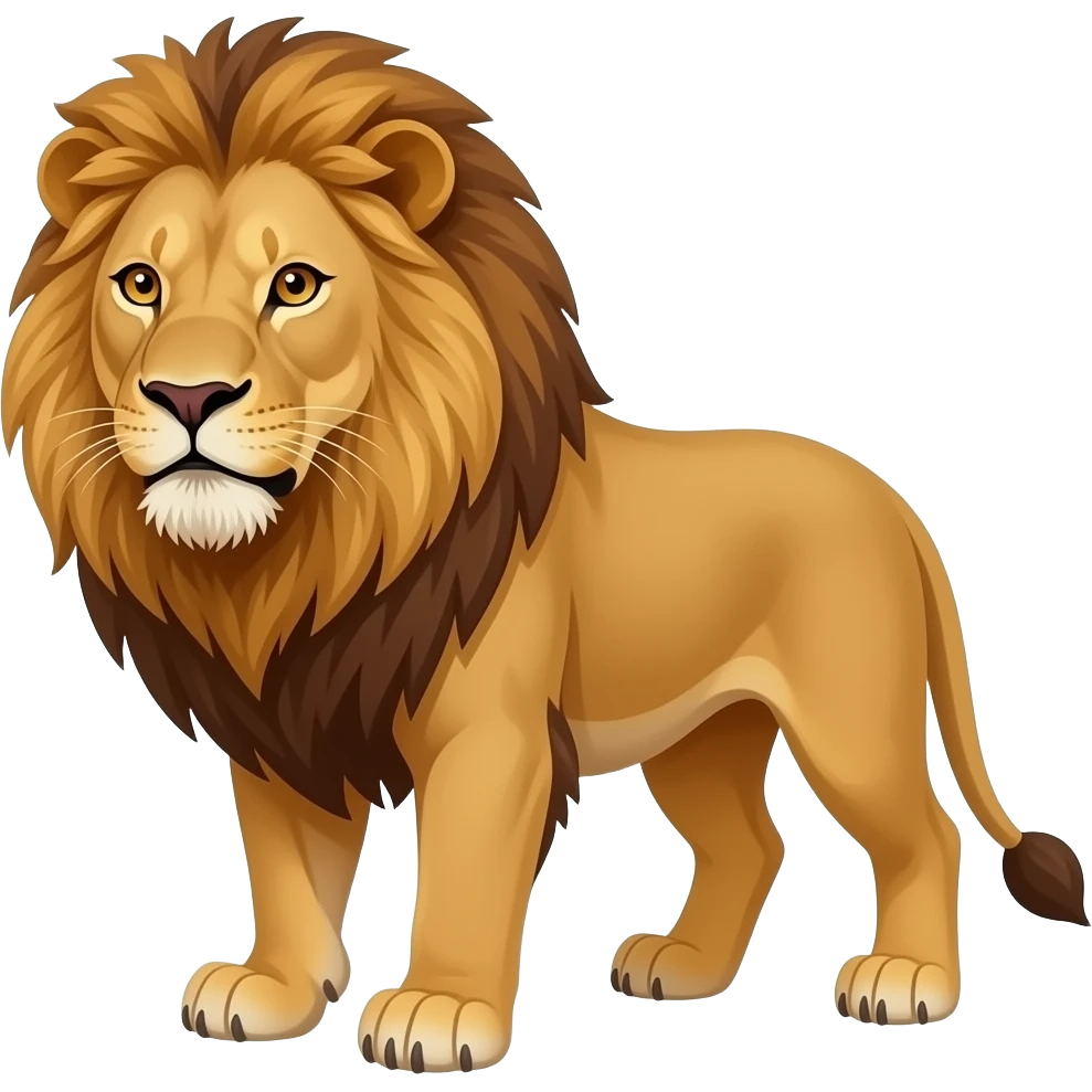 León Con pistola mini uzi emoji