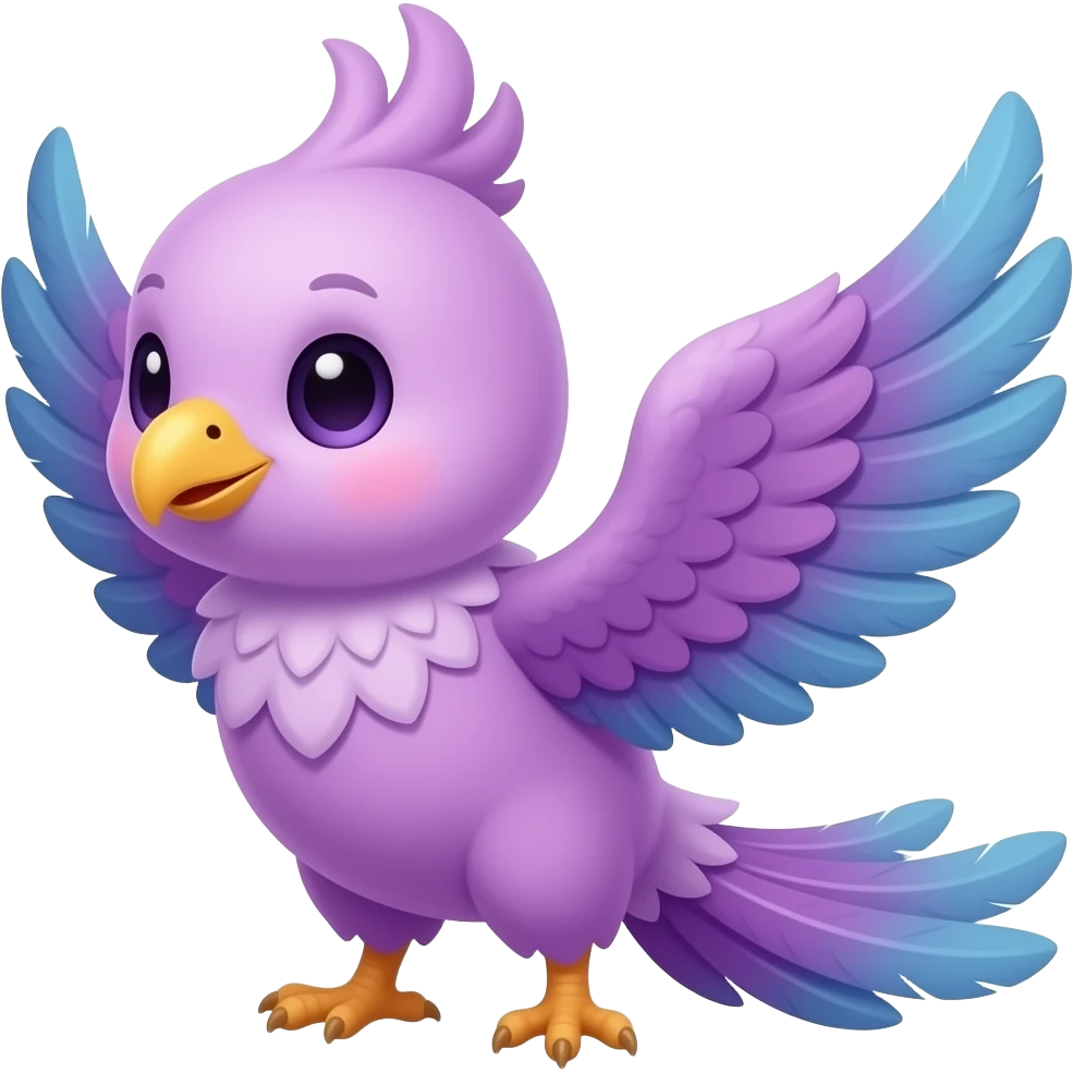 Baby purple phoenix emoji