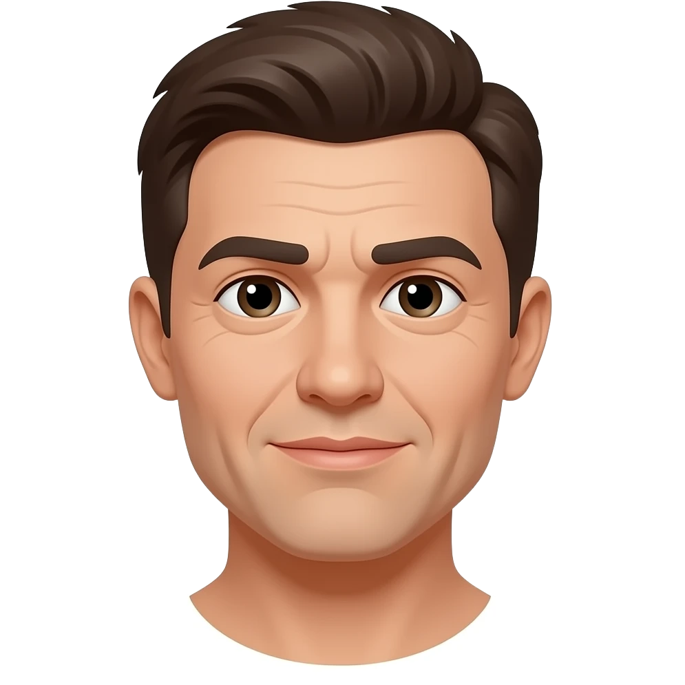 Quiero que la hagas muchos más realista y humana. Con estilo más 3d. Quiero que le añadas un poquito de arrugas además de eliminar todo lo que sea del cuello hacia abajo emoji