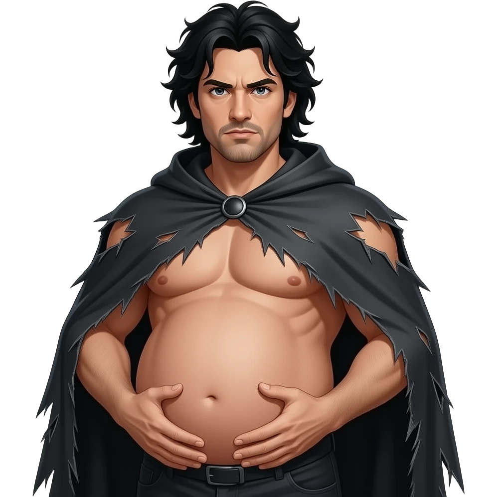 A pregnant man that looks like Dio from Jojo’s Bizzare Adventure emoji