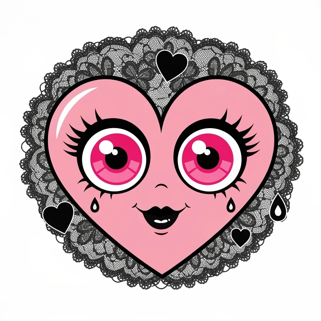 cute emo heart emoji
