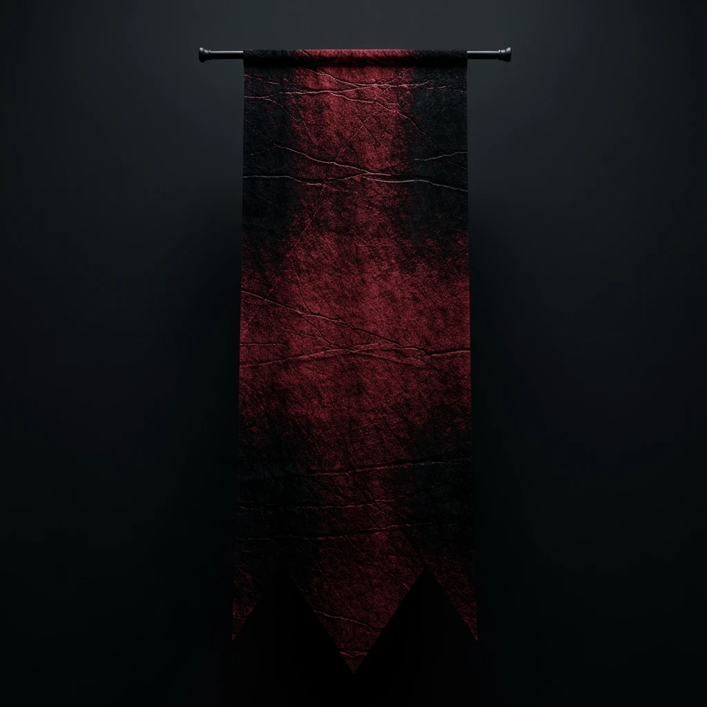 goth banner, no text, minimal, expressive, variation 1, no background emoji