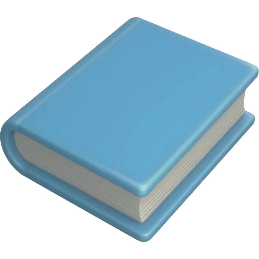 blue pastel book emoji