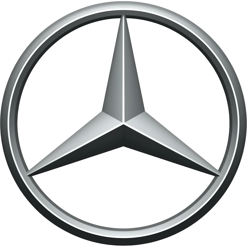 Mercedes benz logo star color black emoji