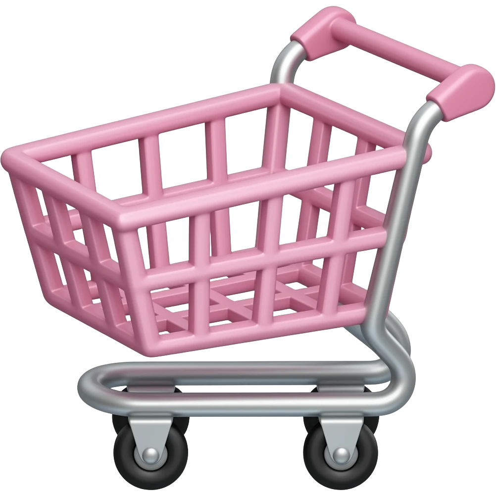 j'aimerai que tu me fasses un caddie de course rose emoji