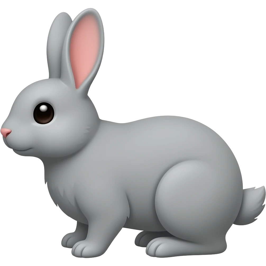 grey bunny emoji