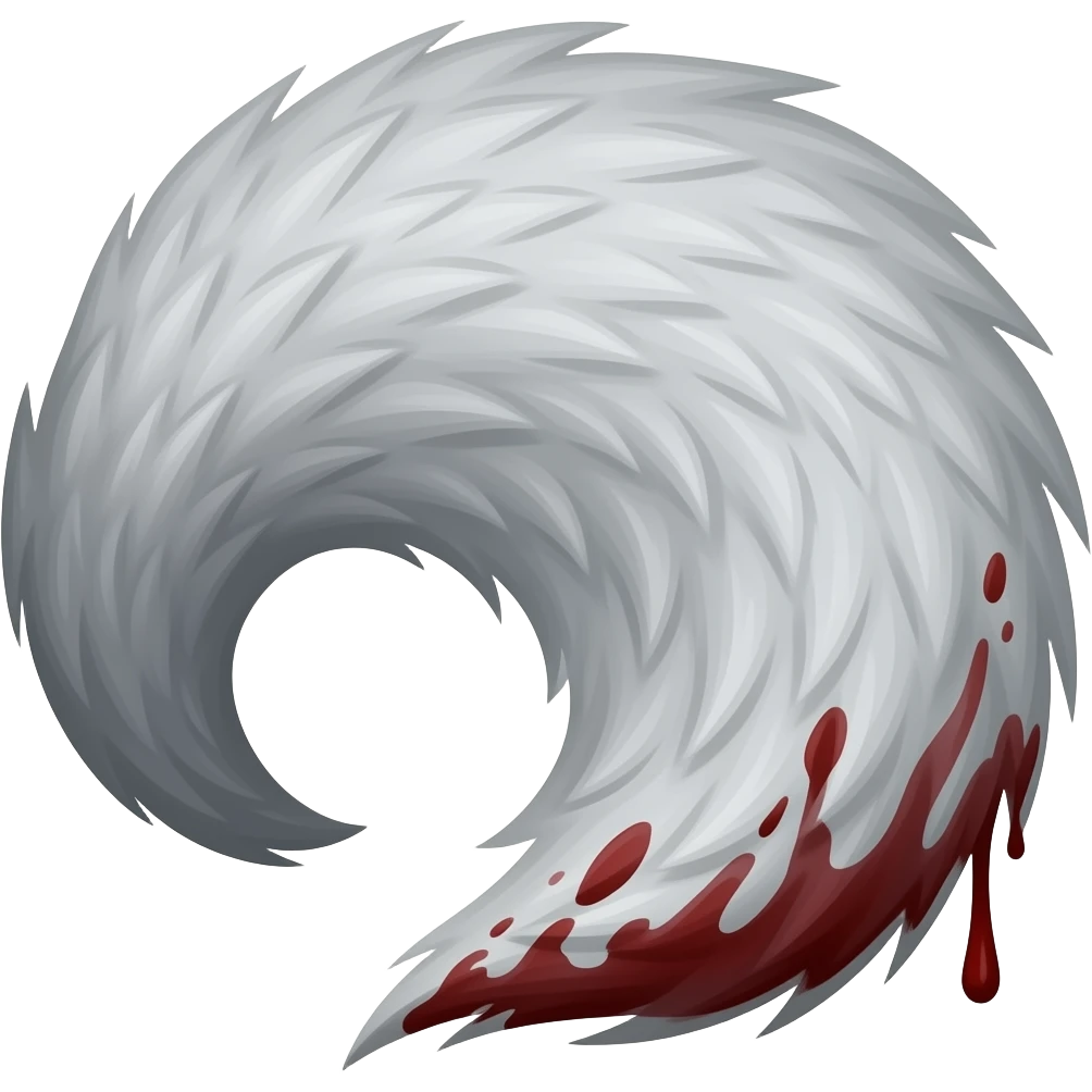 Blood wolf tail emoji