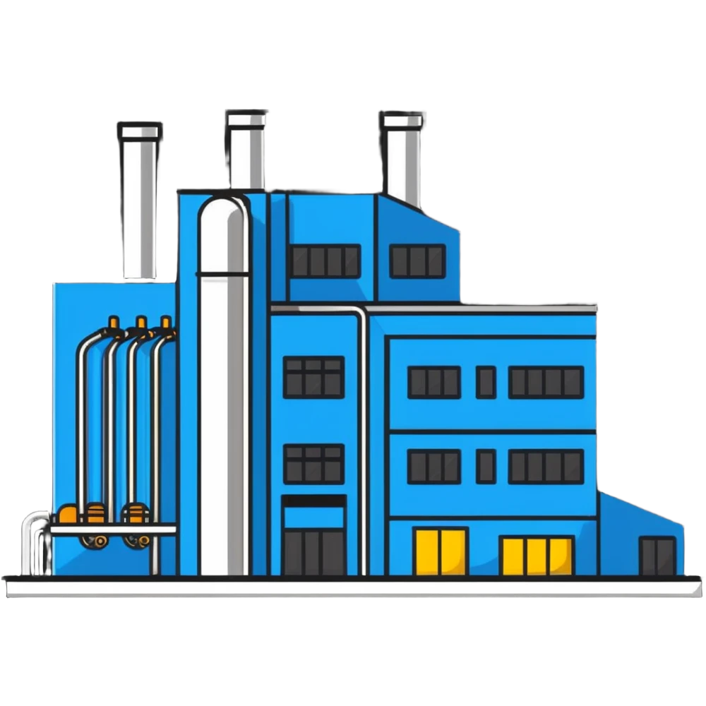 factory building with production line emoji