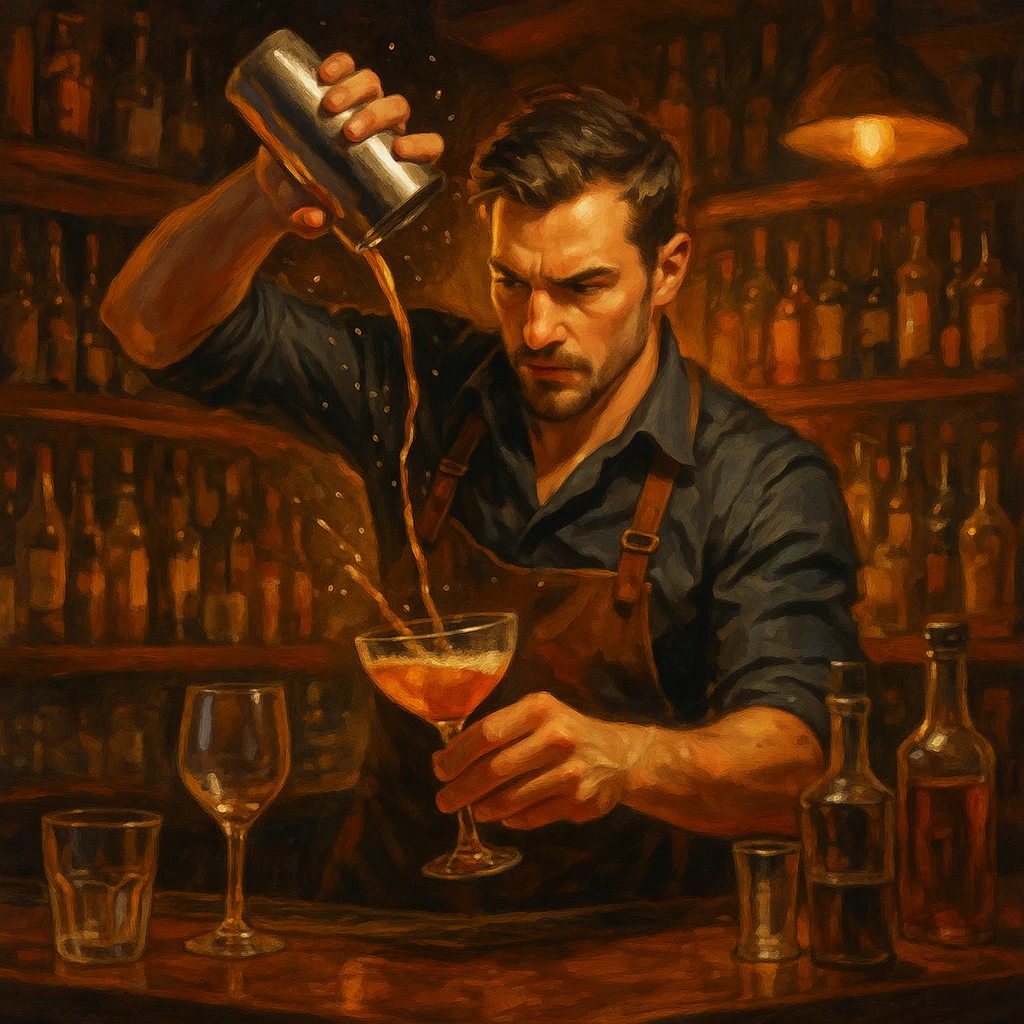 bartender mixing drinks emoji
