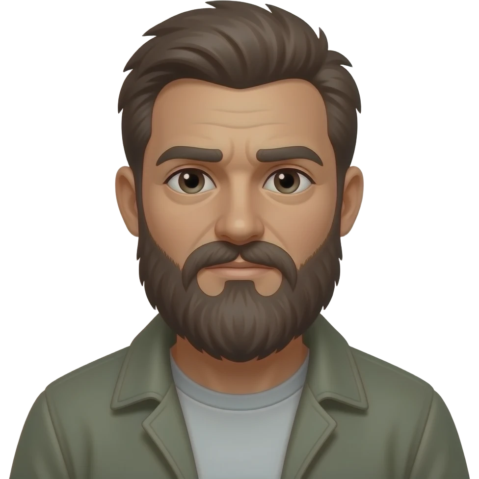 homeless guy beard emoji