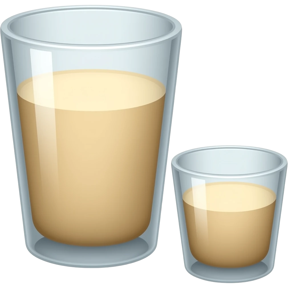 big and small cup emoji