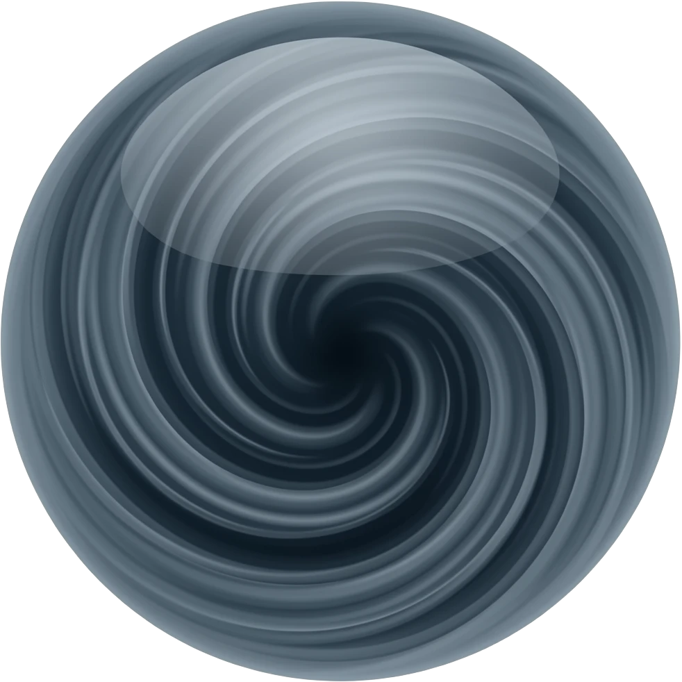 swirling magical dark vortex of liquid vapor orb emoji