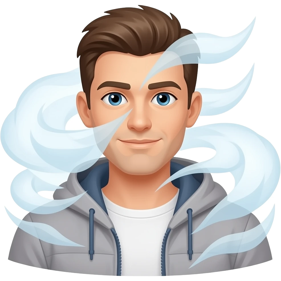 Wind element  Hero emoji