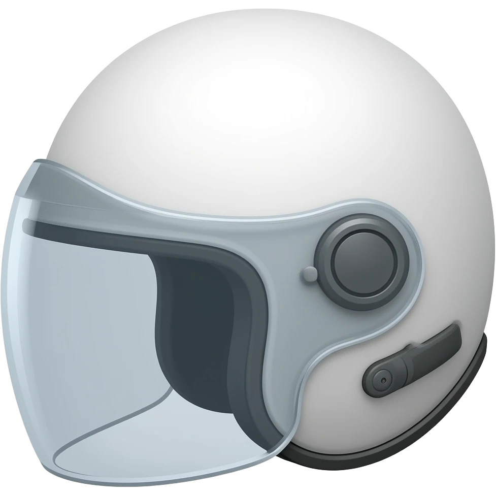 Casco blanco emoji