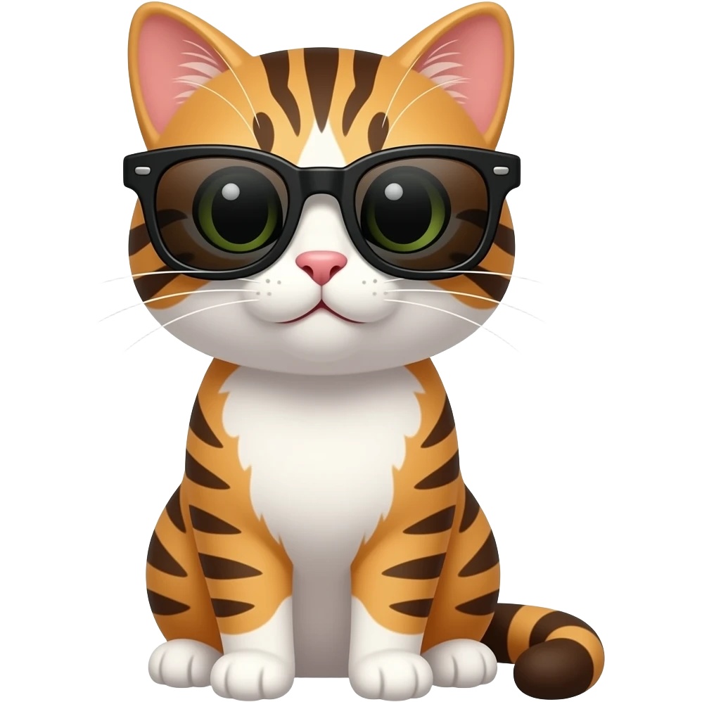 Cat wearing sunglasses emoji
