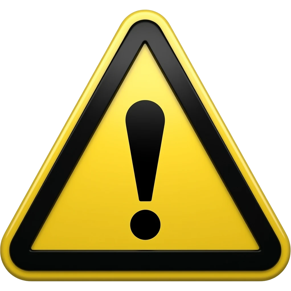 yellow caution emoji