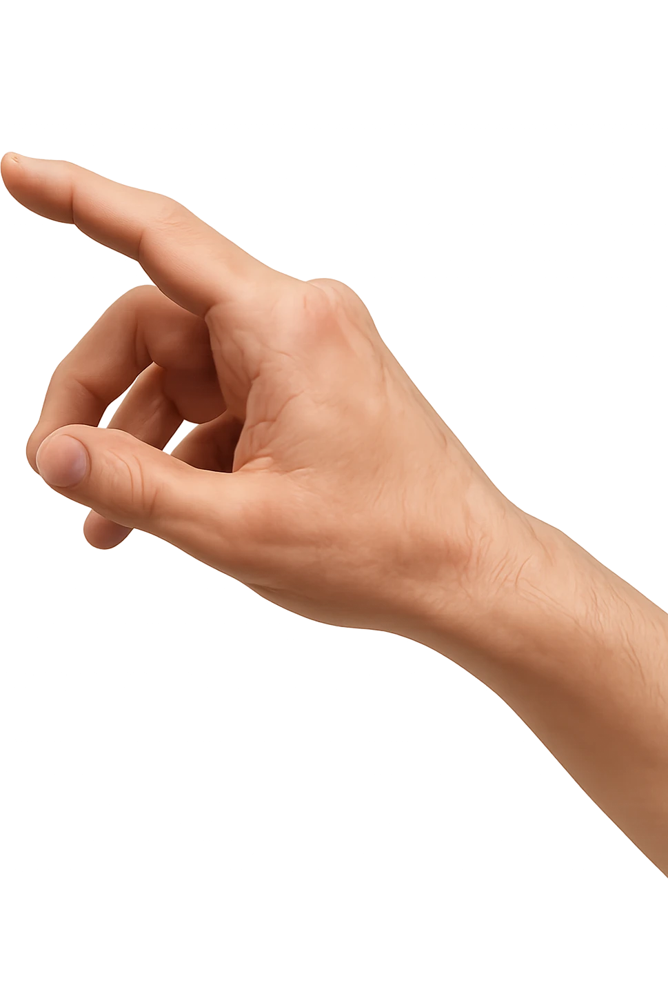 mano che sta per toccare qualcosa emoji