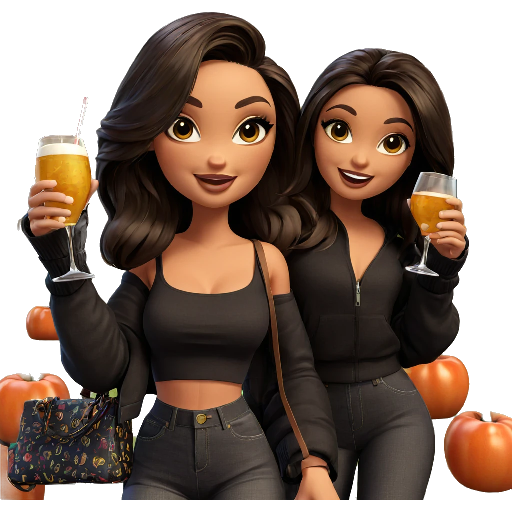 friends enjoying a casual drink emoji