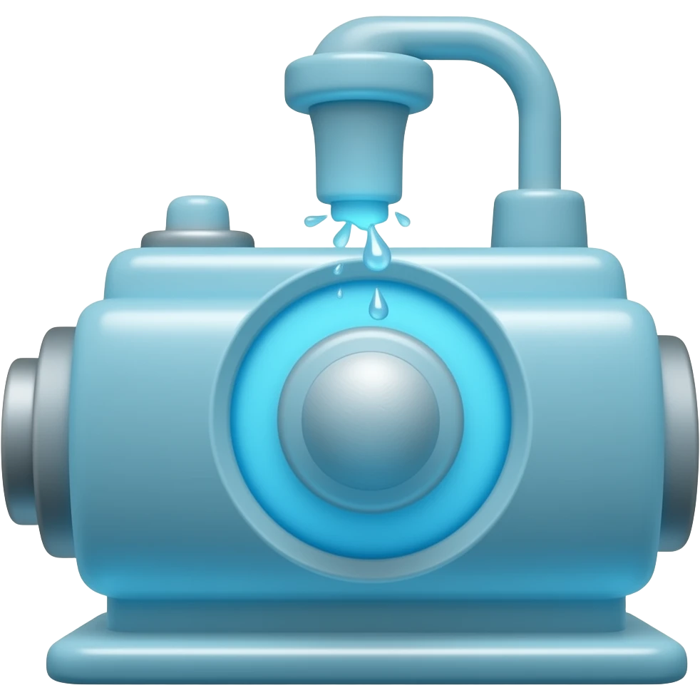 stylized liquid machine emoji