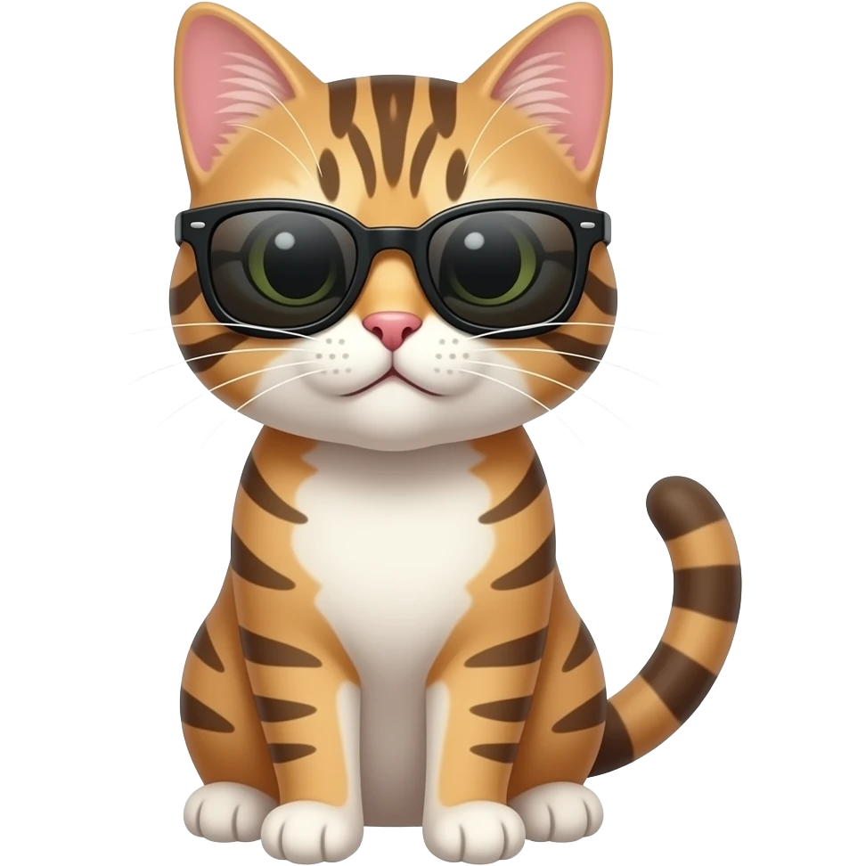 Cat wearing sunglasses emoji