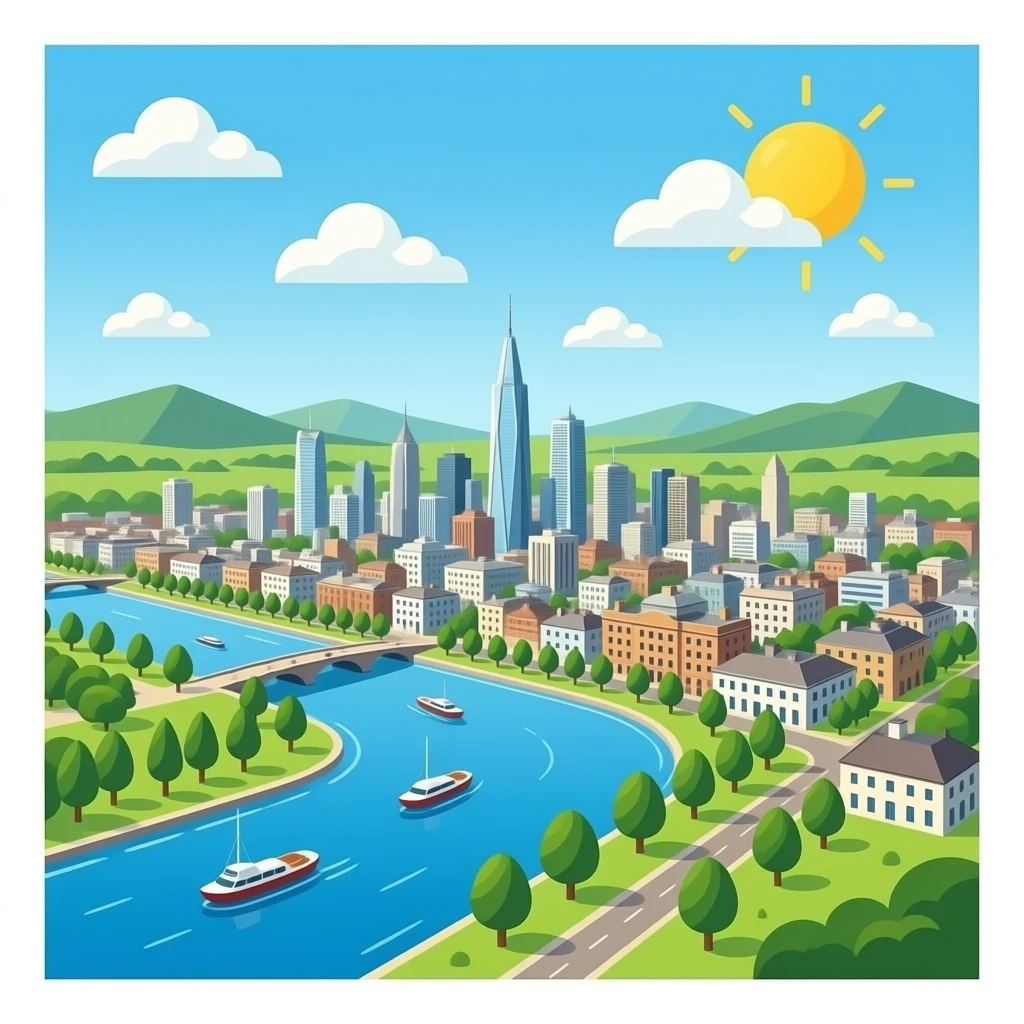 British Empire city top view emoji