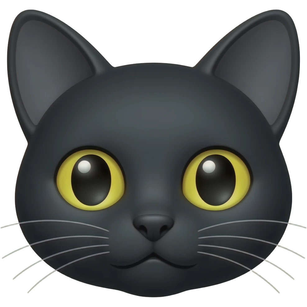 Black cat ears emoji