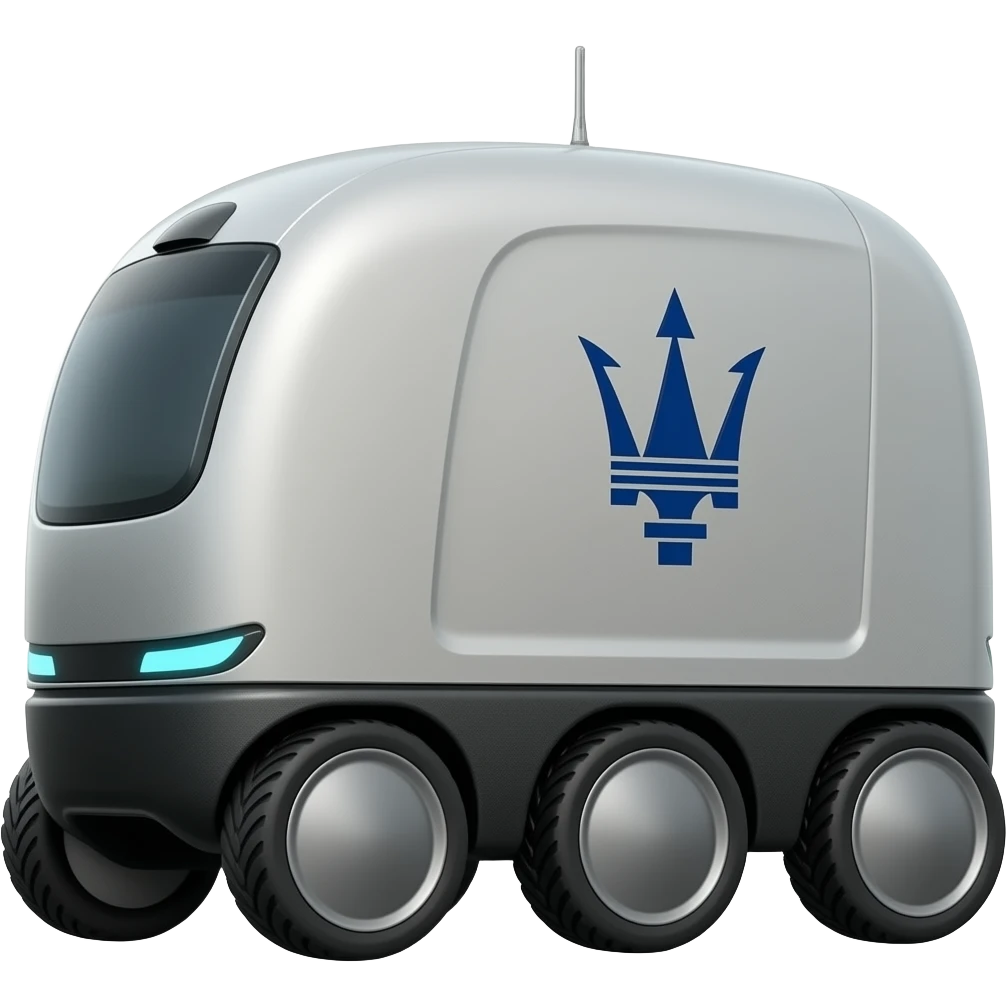 maserati delivery robot emoji